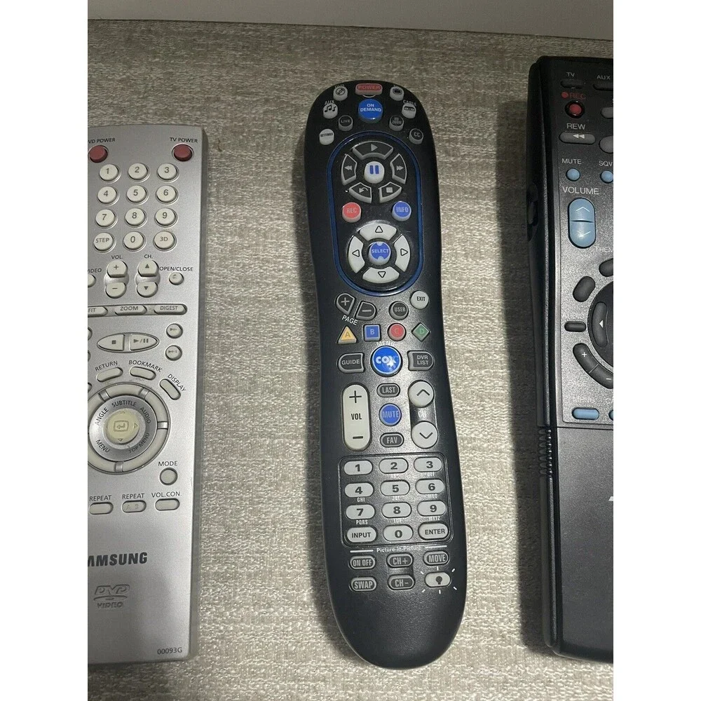 Lot of 7 Remote Control UNTESTED Samsung Sharp Mitsubishi DVD